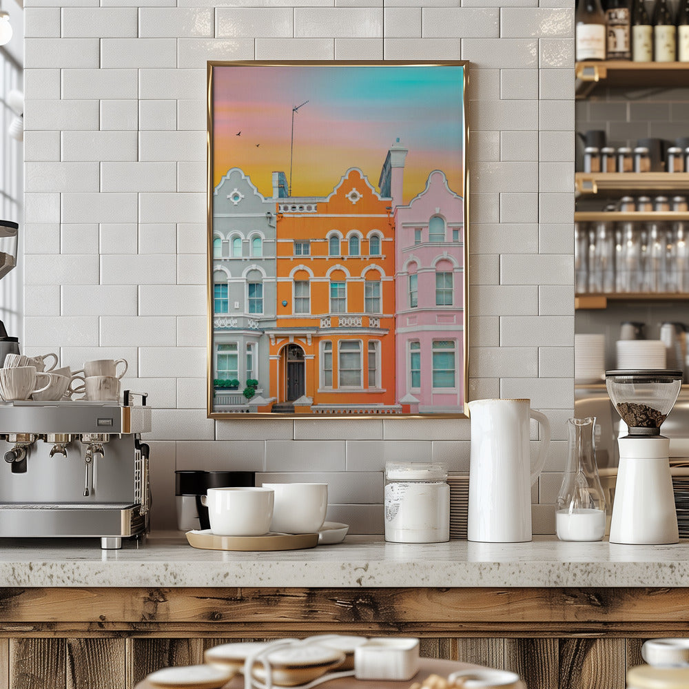 Notting Hill Dreams - Stretched Canvas, Poster or Fine Art Print I Heart Wall Art