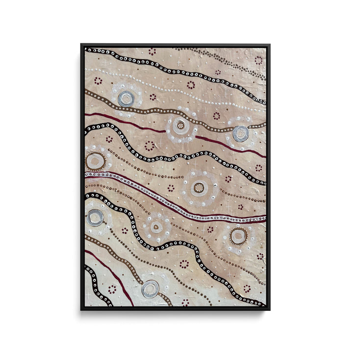 Nurture -  Aboriginal Art Print by Holly Stowers - Canvas or Fine Art Dot Painting I Heart Wall Art Australia