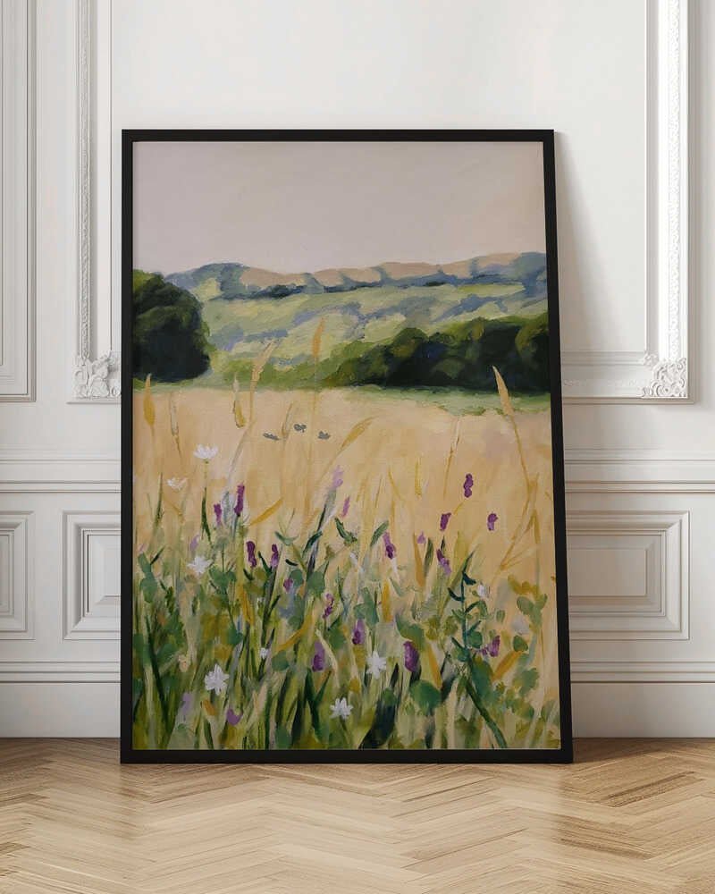 Oaks and Tall Grass - Stretched Canvas, Poster or Fine Art Print - I Heart Wall Art - Poster Print, Canvas Print or Framed Art Print