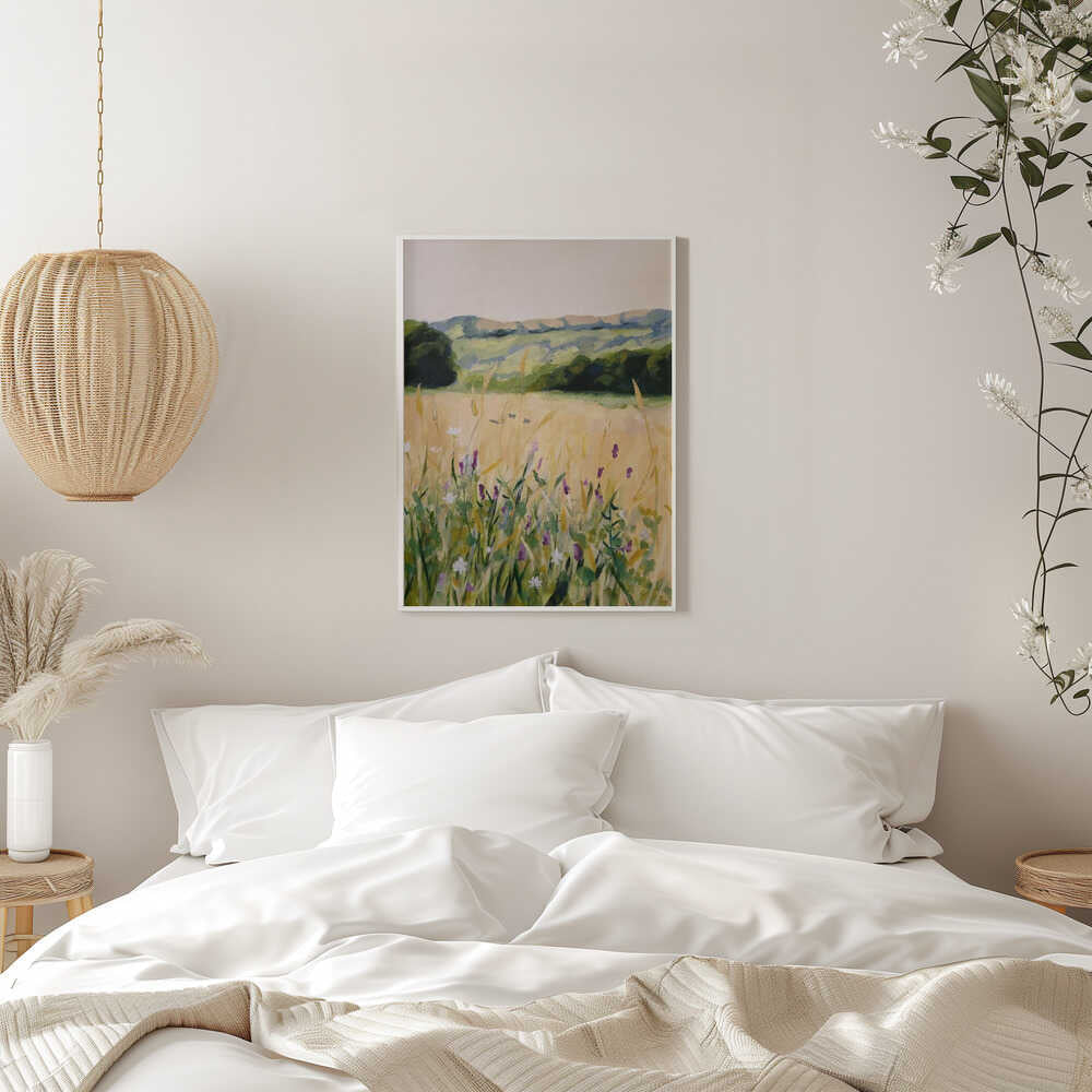 Oaks and Tall Grass - Stretched Canvas, Poster or Fine Art Print - I Heart Wall Art - Poster Print, Canvas Print or Framed Art Print