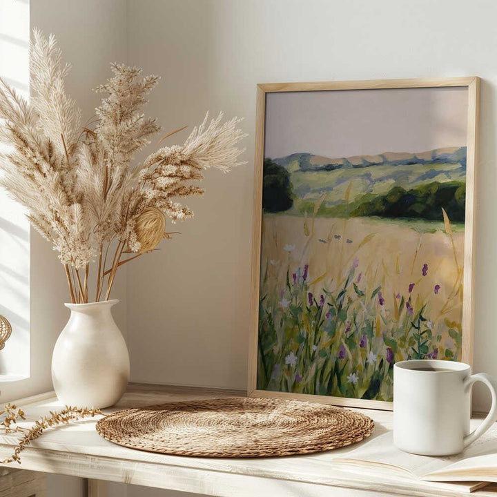 Oaks and Tall Grass - Stretched Canvas, Poster or Fine Art Print - I Heart Wall Art - Poster Print, Canvas Print or Framed Art Print