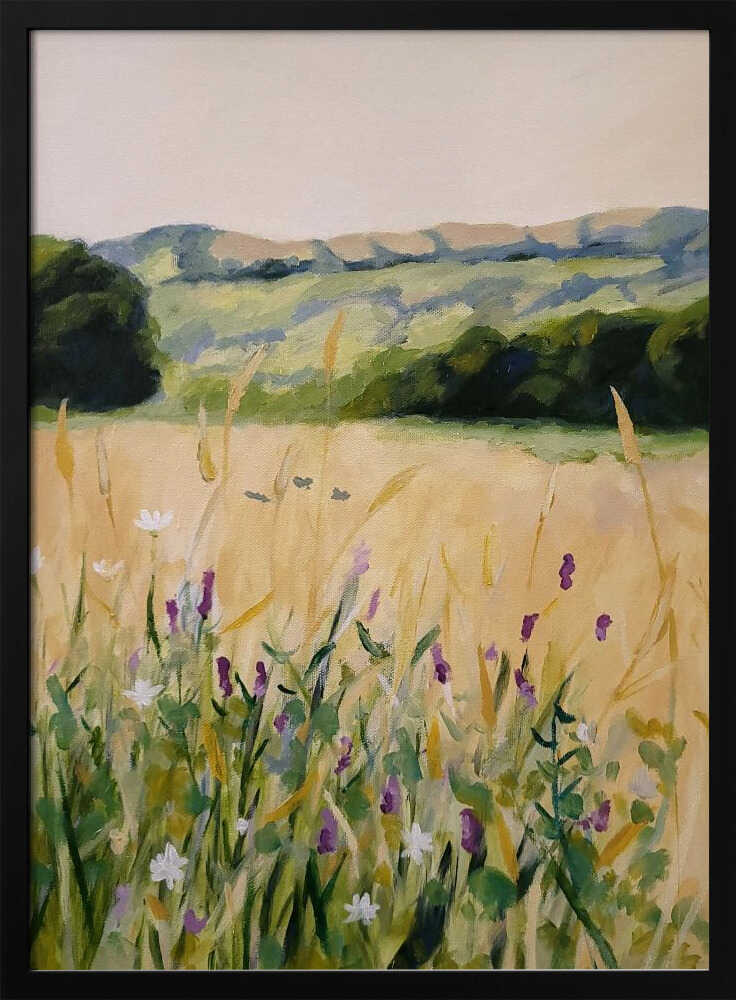 Oaks and Tall Grass - Stretched Canvas, Poster or Fine Art Print - I Heart Wall Art - Poster Print, Canvas Print or Framed Art Print