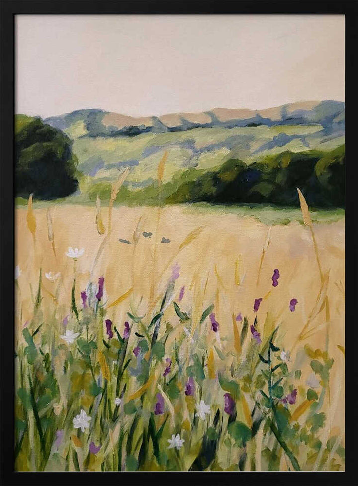 Oaks and Tall Grass - Stretched Canvas, Poster or Fine Art Print - I Heart Wall Art - Poster Print, Canvas Print or Framed Art Print
