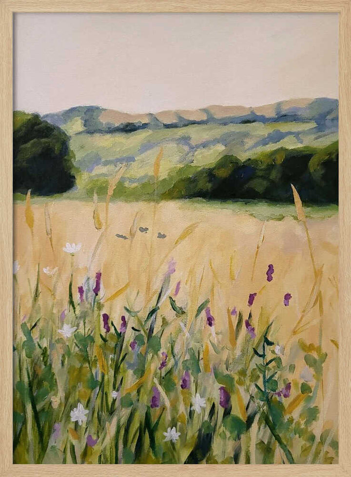 Oaks and Tall Grass - Stretched Canvas, Poster or Fine Art Print - I Heart Wall Art - Poster Print, Canvas Print or Framed Art Print