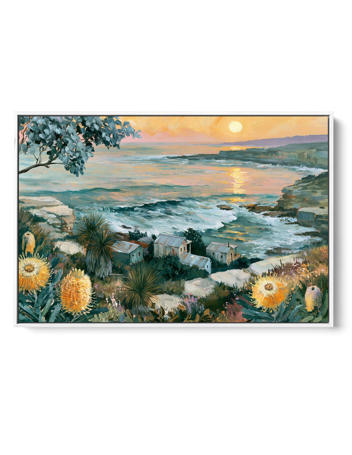 Ocean Rush by IHeartStudio - Australian Contemporary Coastal Landscape Canvas Print