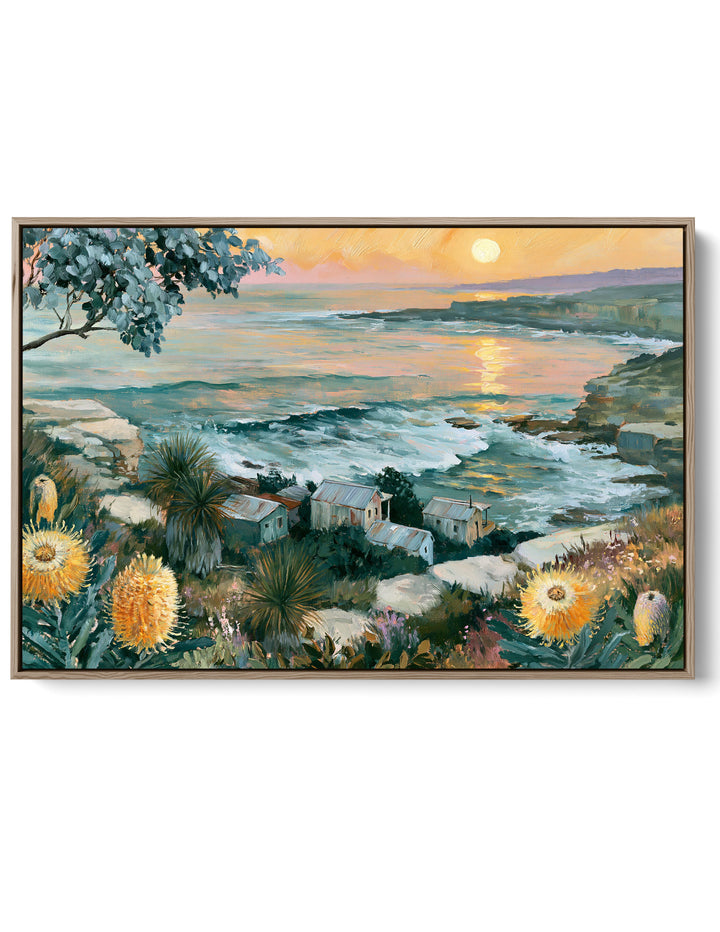 Ocean Rush by IHeartStudio - Australian Contemporary Coastal Landscape Canvas Print