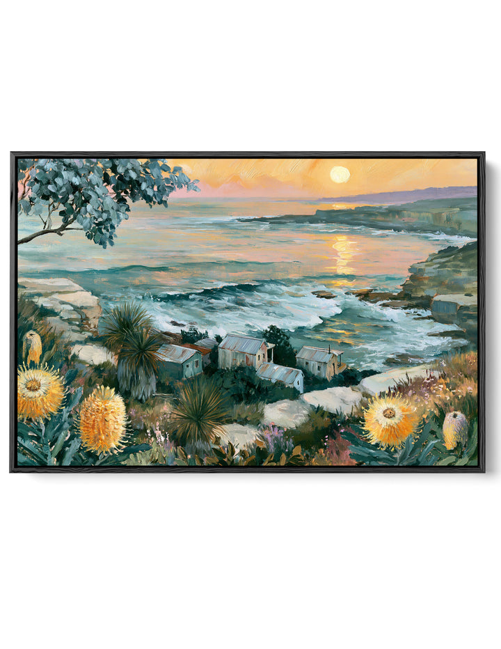 Ocean Rush by IHeartStudio - Australian Contemporary Coastal Landscape Canvas Print