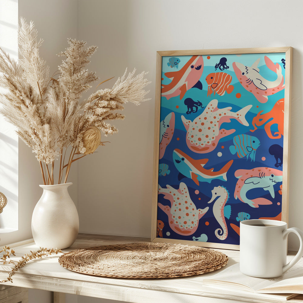 Ocean Wonders - Stretched Canvas, Poster or Fine Art Print I Heart Wall Art