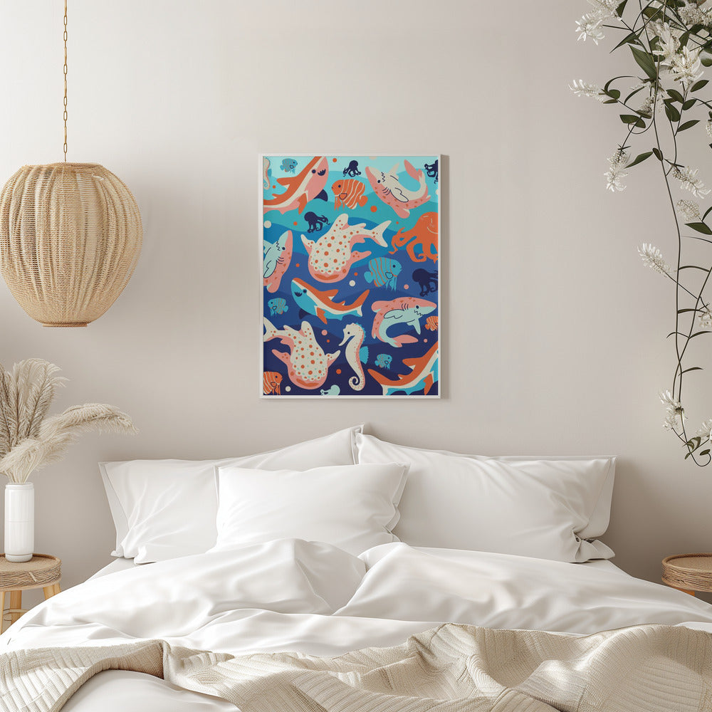 Ocean Wonders - Stretched Canvas, Poster or Fine Art Print I Heart Wall Art