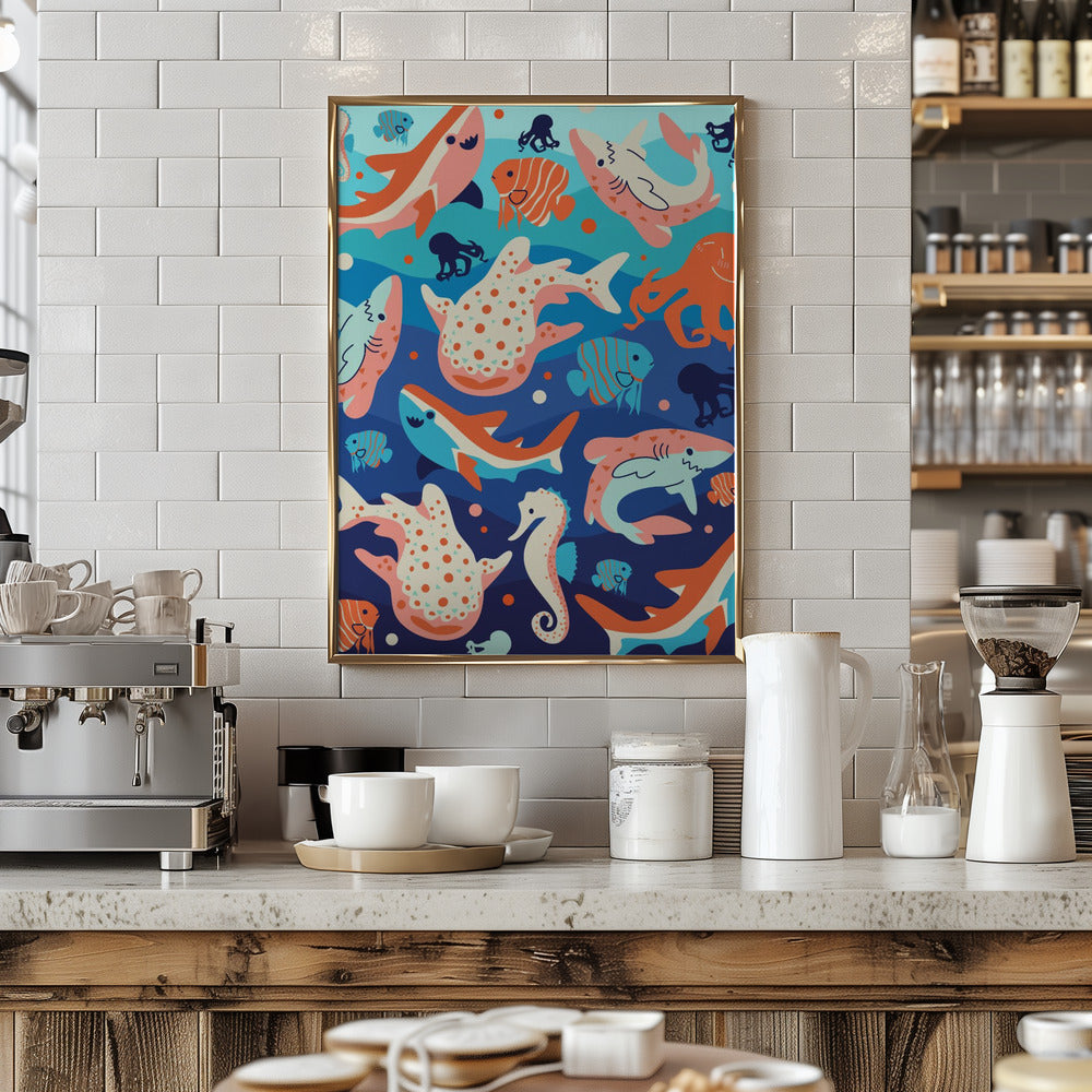 Ocean Wonders - Stretched Canvas, Poster or Fine Art Print I Heart Wall Art