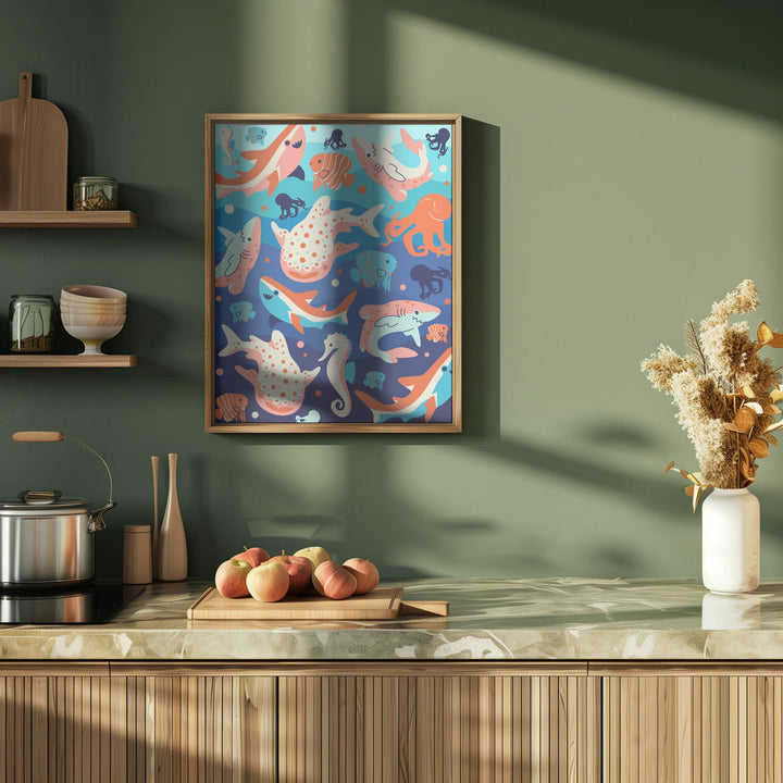 Ocean Wonders - Stretched Canvas, Poster or Fine Art Print I Heart Wall Art