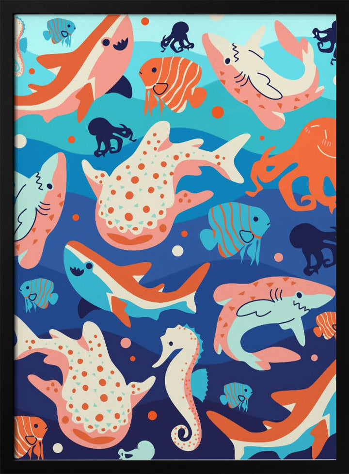 Ocean Wonders - Stretched Canvas, Poster or Fine Art Print I Heart Wall Art