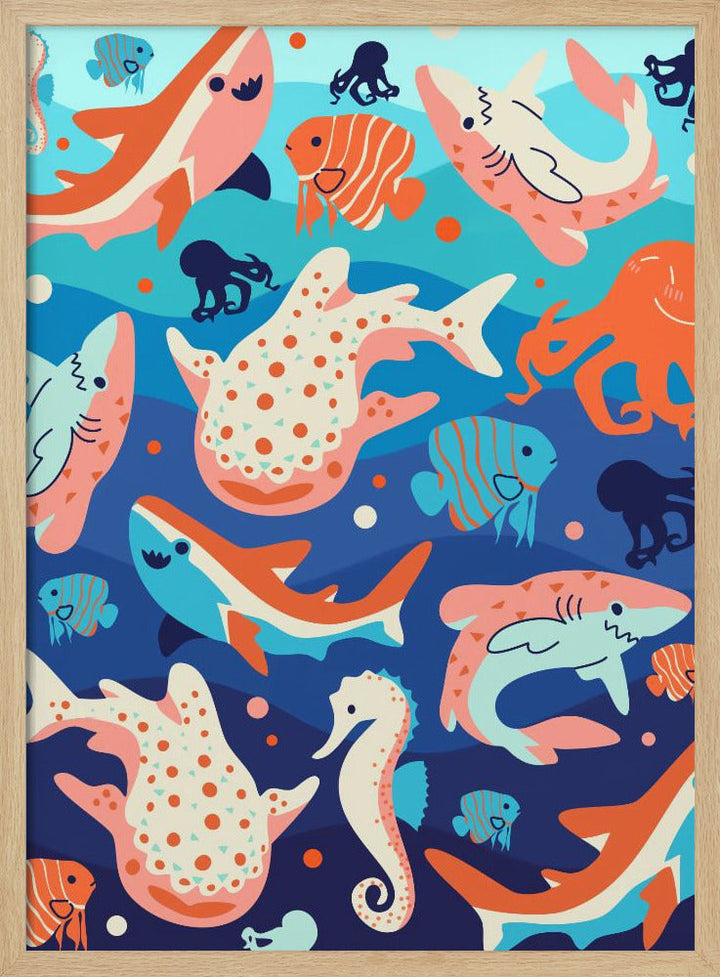Ocean Wonders - Stretched Canvas, Poster or Fine Art Print I Heart Wall Art