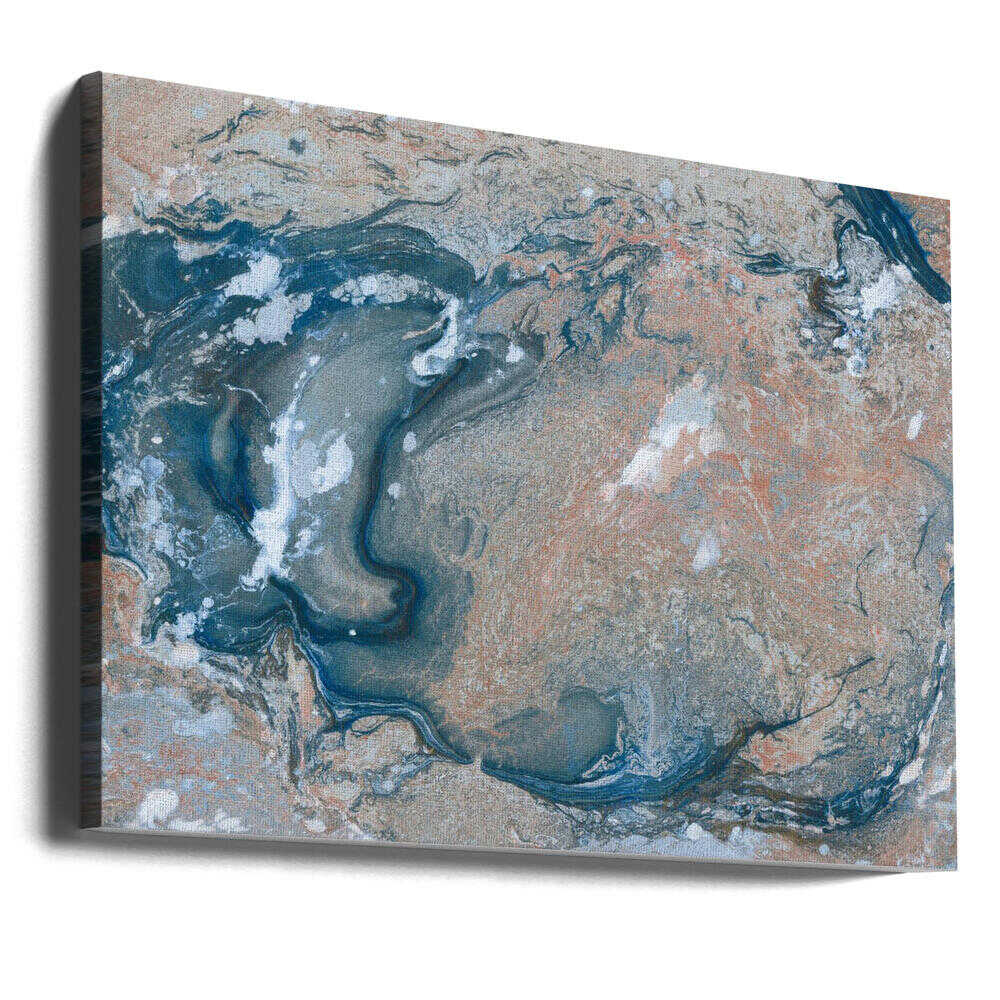 Oceanic Marble Flow - Stretched Canvas, Poster or Fine Art Print - I Heart Wall Art - Poster Print, Canvas Print or Framed Art Print