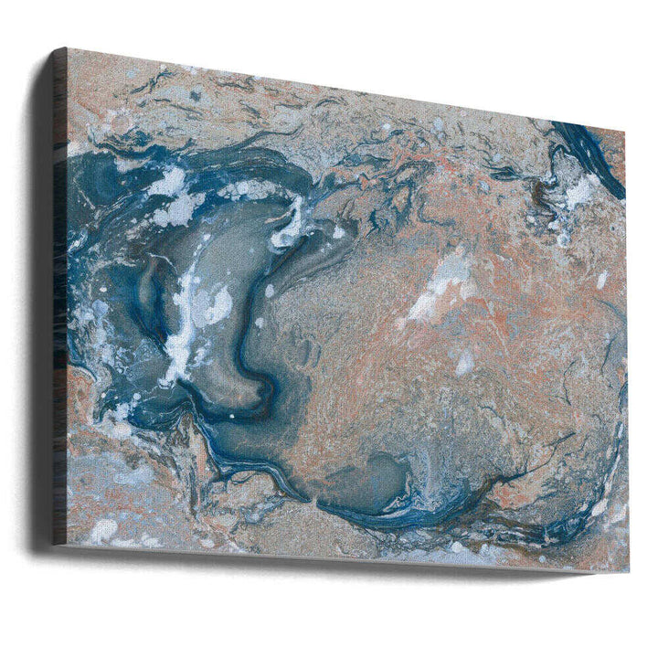 Oceanic Marble Flow - Stretched Canvas, Poster or Fine Art Print - I Heart Wall Art - Poster Print, Canvas Print or Framed Art Print
