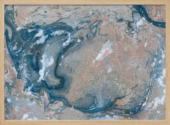 Oceanic Marble Flow - Stretched Canvas, Poster or Fine Art Print - I Heart Wall Art - Poster Print, Canvas Print or Framed Art Print