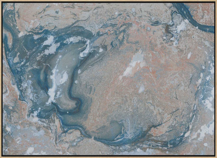 Oceanic Marble Flow - Stretched Canvas, Poster or Fine Art Print - I Heart Wall Art - Poster Print, Canvas Print or Framed Art Print