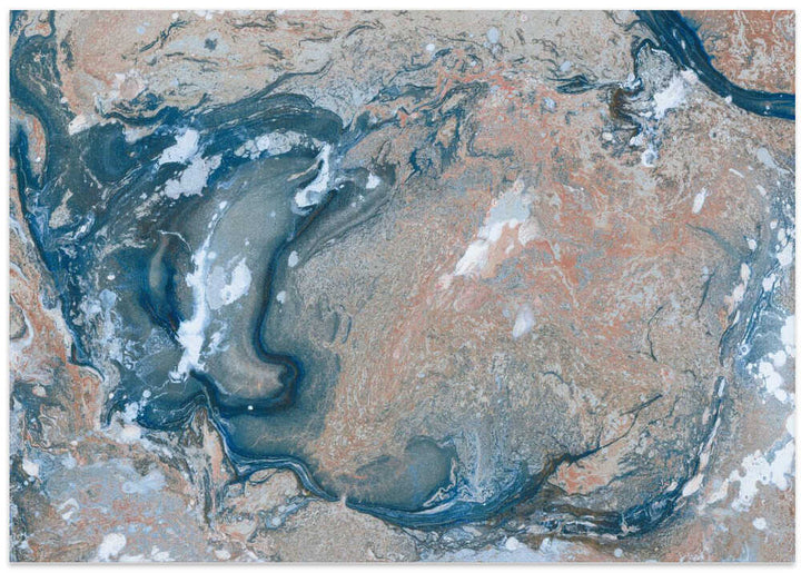 Oceanic Marble Flow - Stretched Canvas, Poster or Fine Art Print - I Heart Wall Art - Poster Print, Canvas Print or Framed Art Print