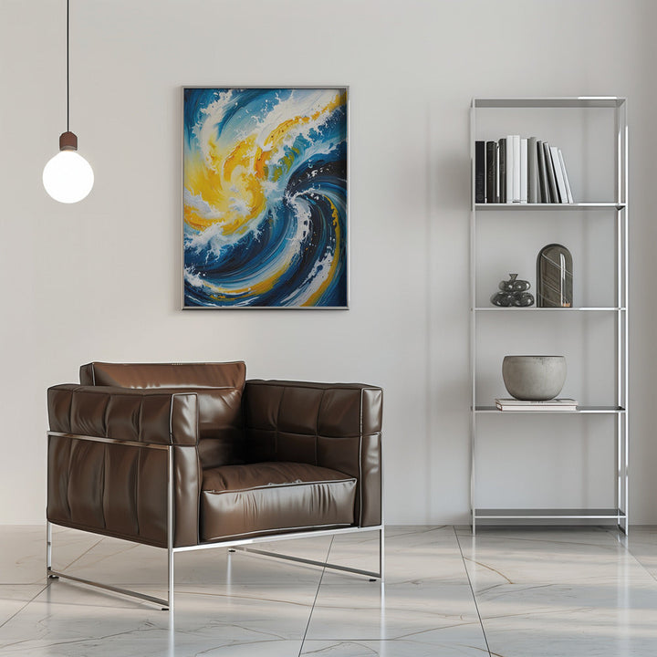 Oceanic Whirlwind - Stretched Canvas, Poster or Fine Art Print I Heart Wall Art