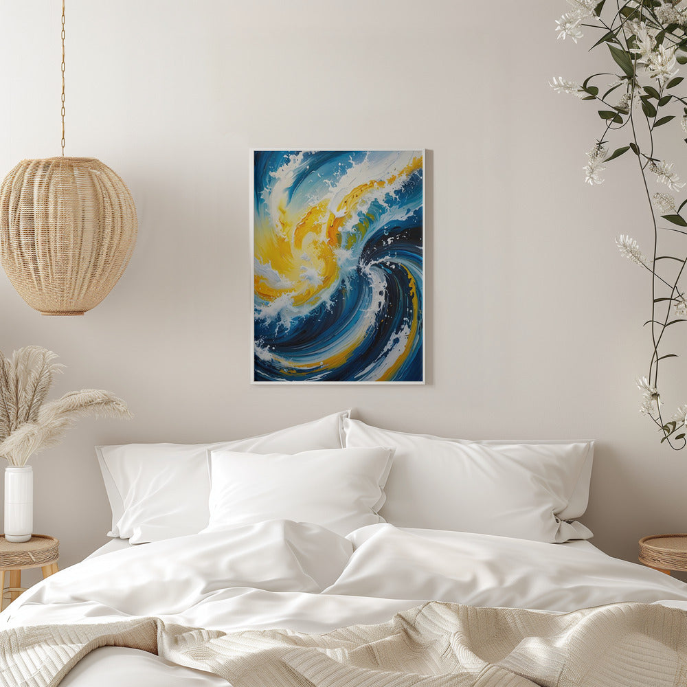 Oceanic Whirlwind - Stretched Canvas, Poster or Fine Art Print I Heart Wall Art