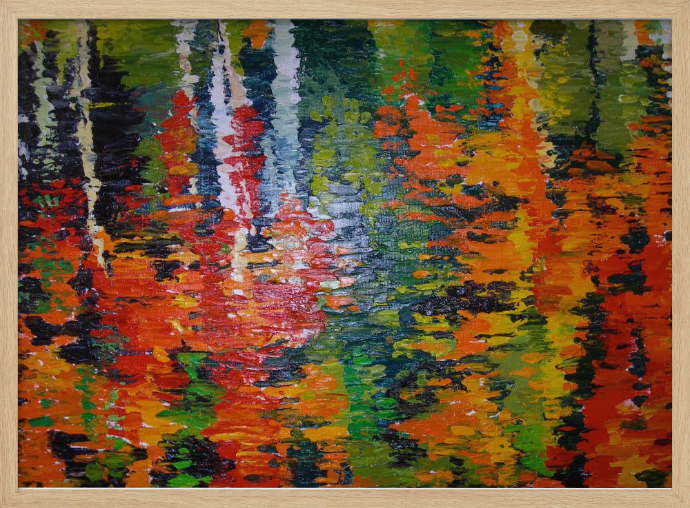 October Reflections - Stretched Canvas, Poster or Fine Art Print I Heart Wall Art