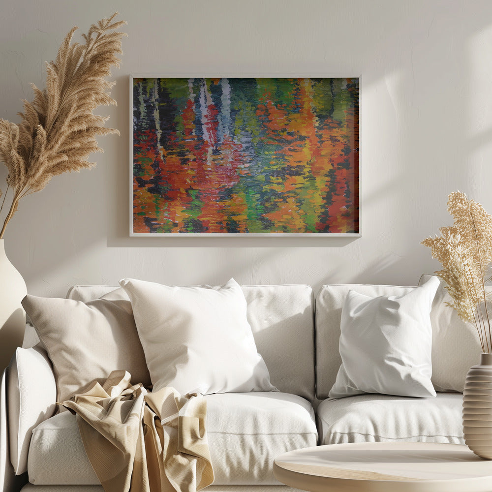 October Reflections - Stretched Canvas, Poster or Fine Art Print I Heart Wall Art