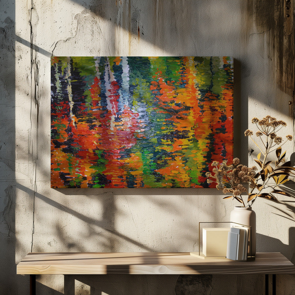 October Reflections - Stretched Canvas, Poster or Fine Art Print I Heart Wall Art