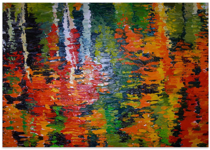 October Reflections - Stretched Canvas, Poster or Fine Art Print I Heart Wall Art