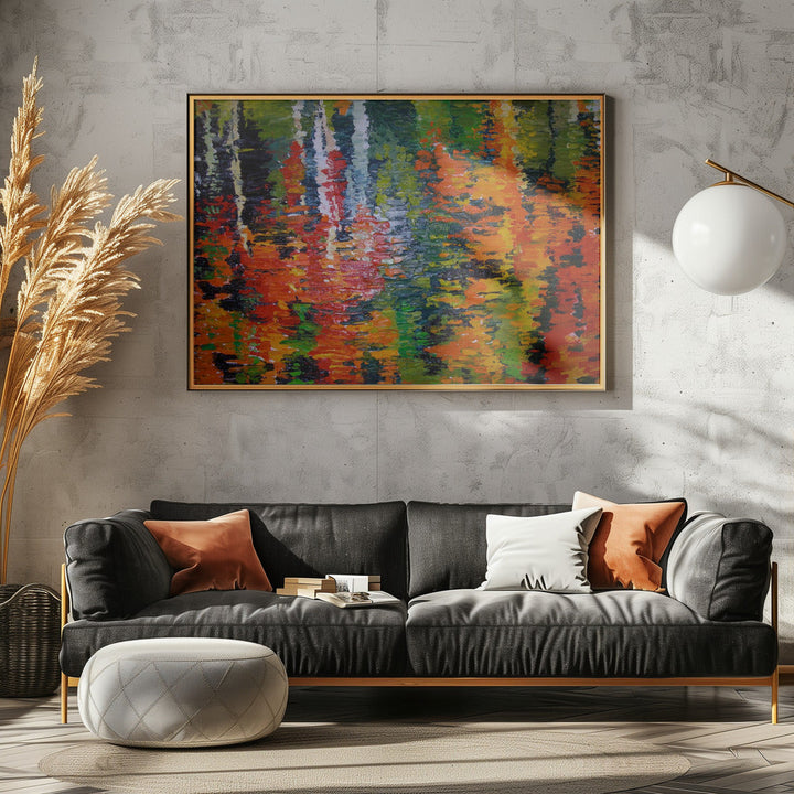 October Reflections - Stretched Canvas, Poster or Fine Art Print I Heart Wall Art