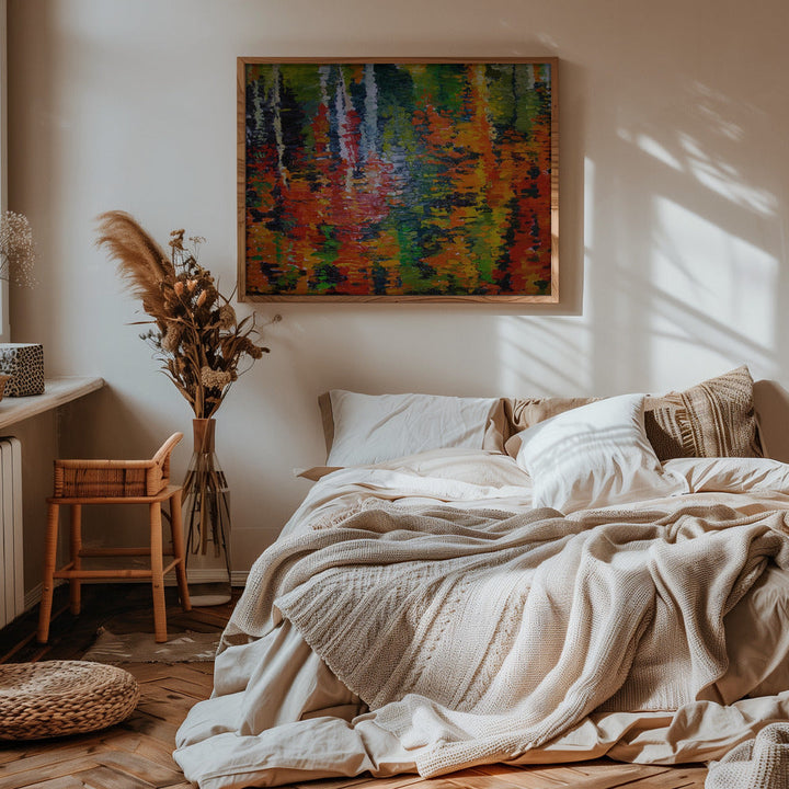 October Reflections - Stretched Canvas, Poster or Fine Art Print I Heart Wall Art