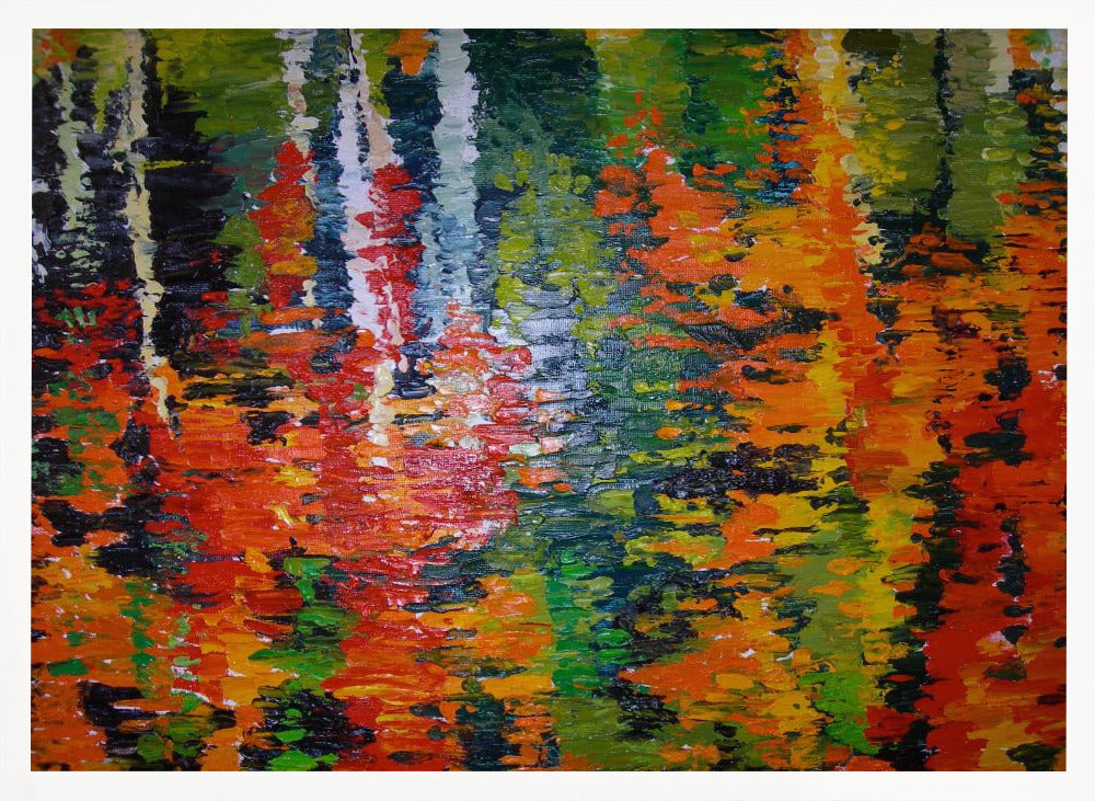 October Reflections - Stretched Canvas, Poster or Fine Art Print I Heart Wall Art