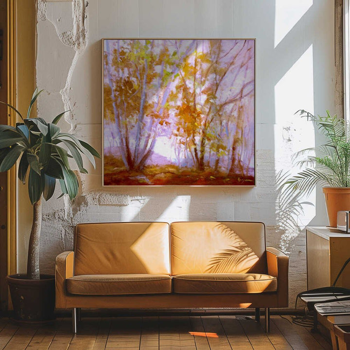 Octobers Song - Square Stretched Canvas, Poster or Fine Art Print - I Heart Wall Art - Poster Print, Canvas Print or Framed Art Print