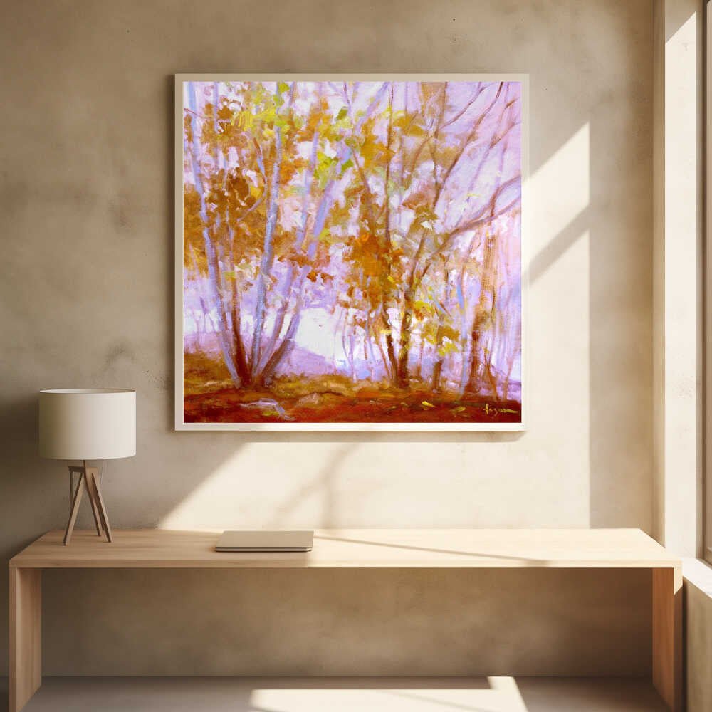 Octobers Song - Square Stretched Canvas, Poster or Fine Art Print - I Heart Wall Art - Poster Print, Canvas Print or Framed Art Print