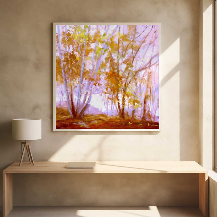 Octobers Song - Square Stretched Canvas, Poster or Fine Art Print - I Heart Wall Art - Poster Print, Canvas Print or Framed Art Print