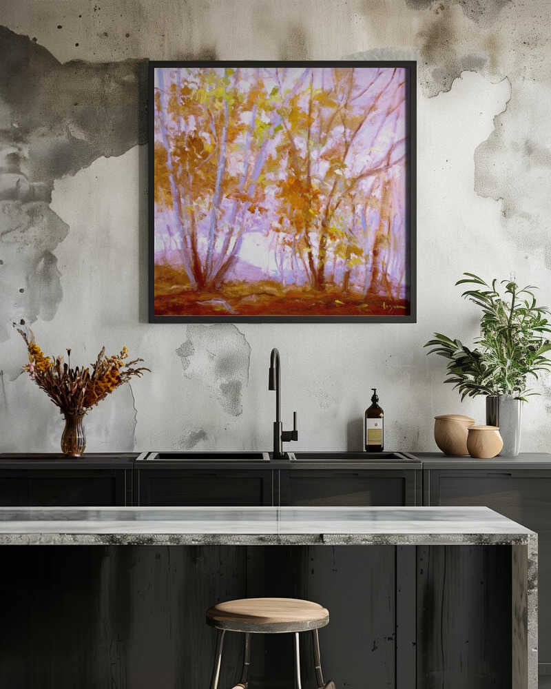 Octobers Song - Square Stretched Canvas, Poster or Fine Art Print - I Heart Wall Art - Poster Print, Canvas Print or Framed Art Print