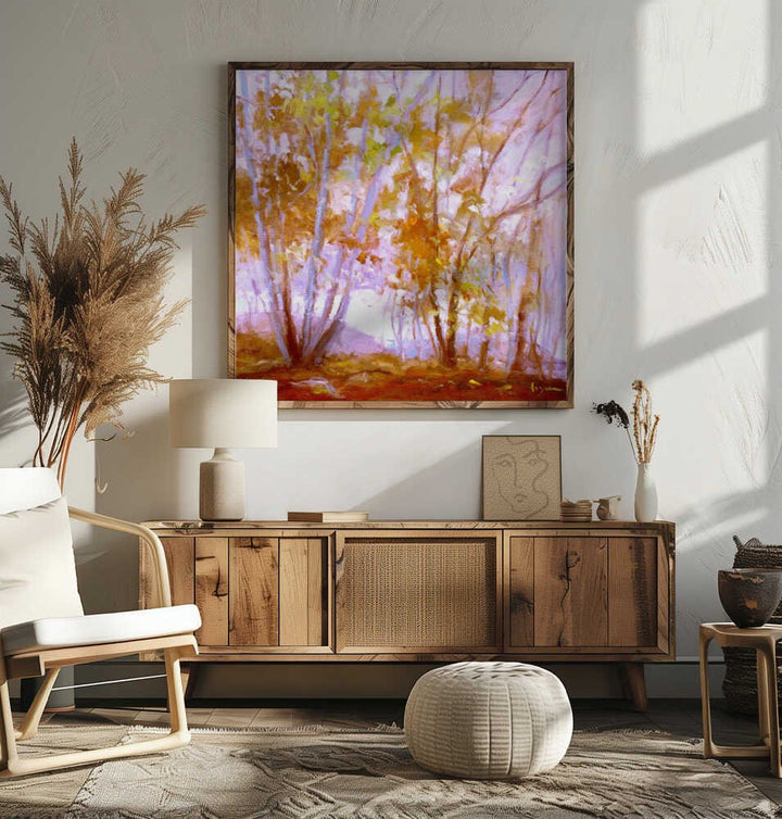 Octobers Song - Square Stretched Canvas, Poster or Fine Art Print - I Heart Wall Art - Poster Print, Canvas Print or Framed Art Print