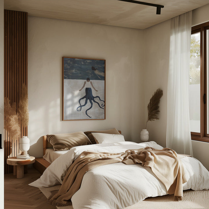 Octopus Maid - Stretched Canvas, Poster or Fine Art Print I Heart Wall Art