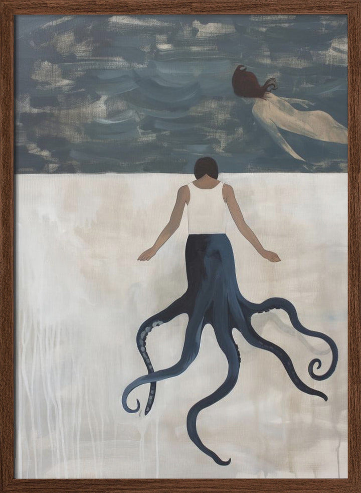 Octopus Maid - Stretched Canvas, Poster or Fine Art Print I Heart Wall Art