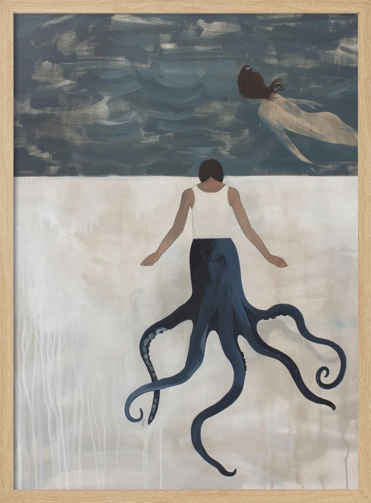 Octopus Maid - Stretched Canvas, Poster or Fine Art Print I Heart Wall Art