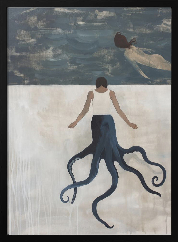 Octopus Maid - Stretched Canvas, Poster or Fine Art Print I Heart Wall Art