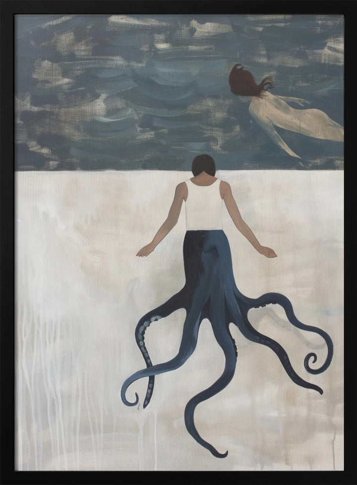 Octopus Maid - Stretched Canvas, Poster or Fine Art Print I Heart Wall Art