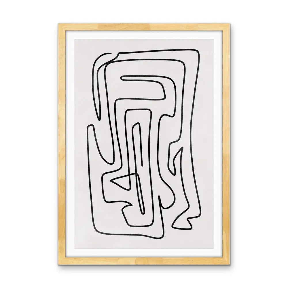 Ola Abstract Modern Shapes Collection - Print Eight - Contemporary Geometric Shape Artwork Collection I Heart Wall Art Australia 