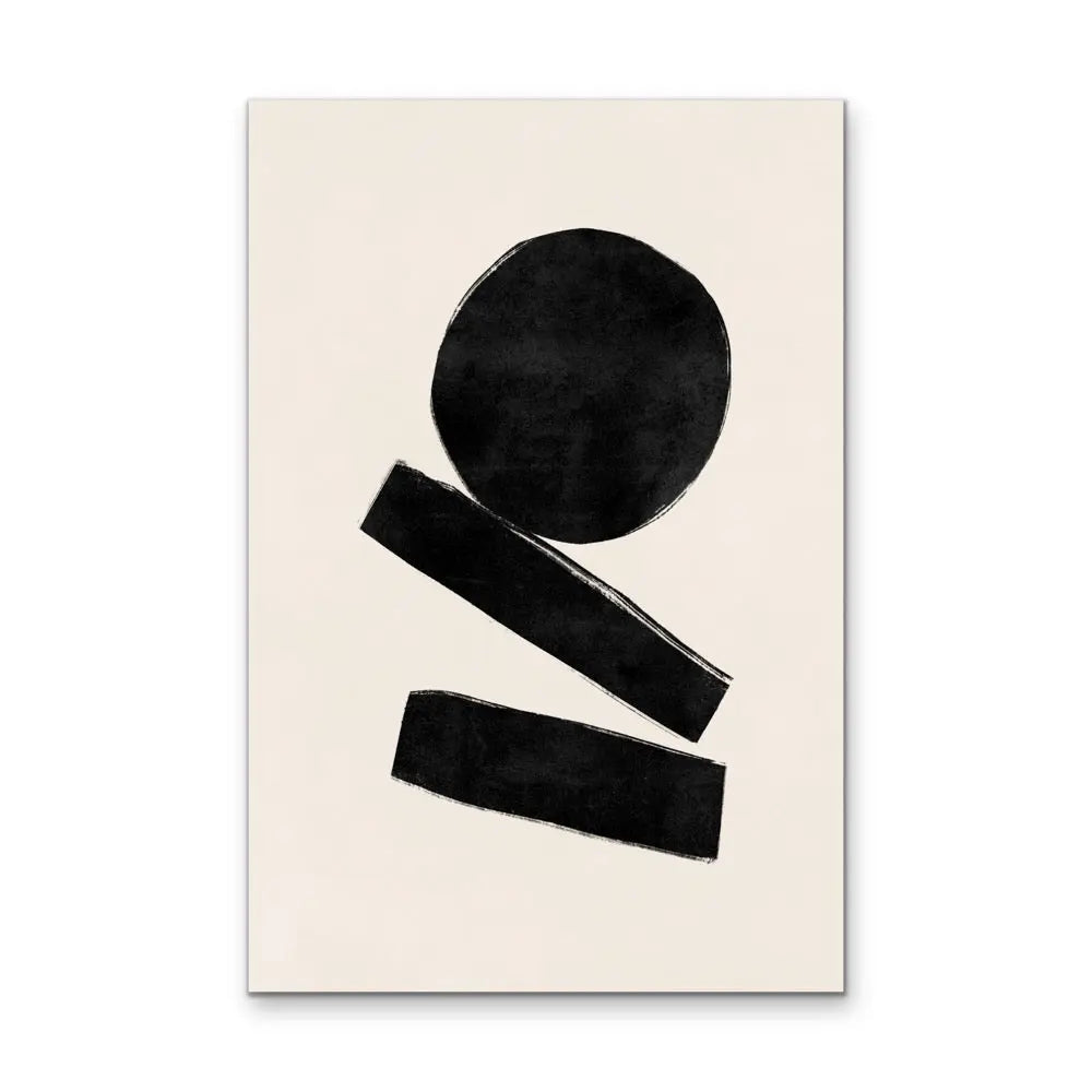 Ola Abstract Modern Shapes Collection - Print Four- Contemporary Geometric Shape Artwork Collection I Heart Wall Art Australia 