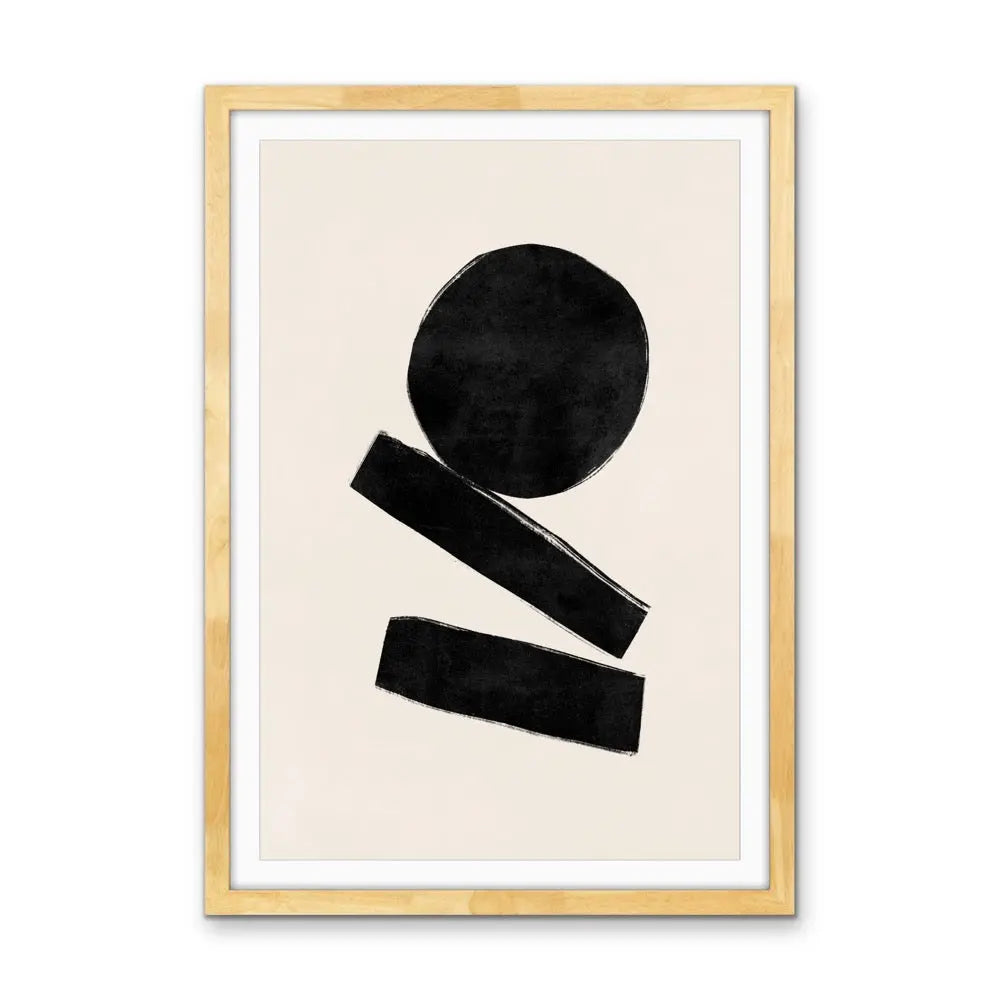 Ola Abstract Modern Shapes Collection - Print Four- Contemporary Geometric Shape Artwork Collection I Heart Wall Art Australia 