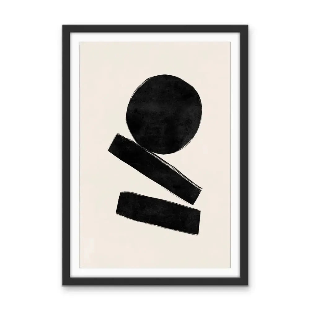 Ola Abstract Modern Shapes Collection - Print Four- Contemporary Geometric Shape Artwork Collection I Heart Wall Art Australia 