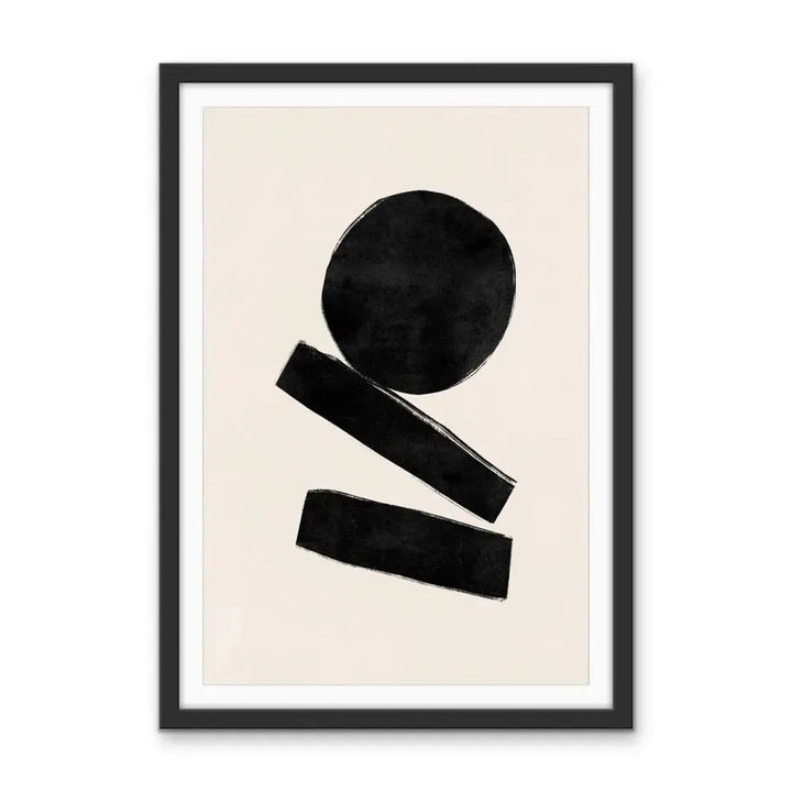 Ola Abstract Modern Shapes Collection - Print Four- Contemporary Geometric Shape Artwork Collection I Heart Wall Art Australia 