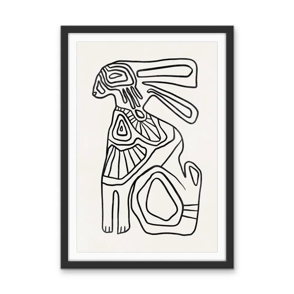 Ola Abstract Modern Shapes Collection - Print Seven - Contemporary Geometric Shape Artwork Collection I Heart Wall Art Australia 