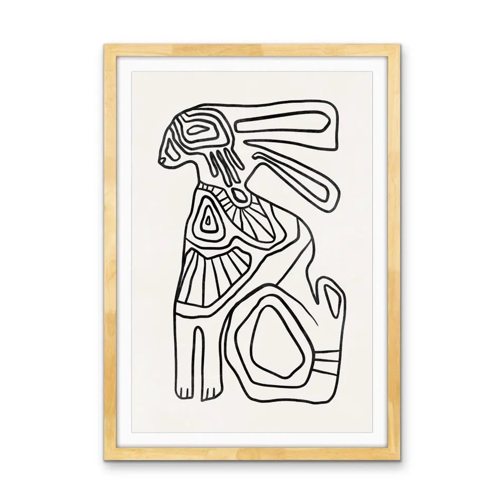 Ola Abstract Modern Shapes Collection - Print Seven - Contemporary Geometric Shape Artwork Collection I Heart Wall Art Australia 