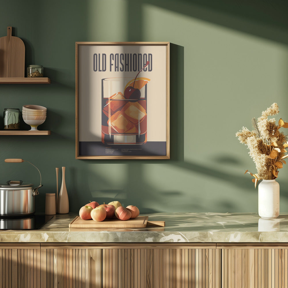 Old Fashioned - Stretched Canvas, Poster or Fine Art Print I Heart Wall Art