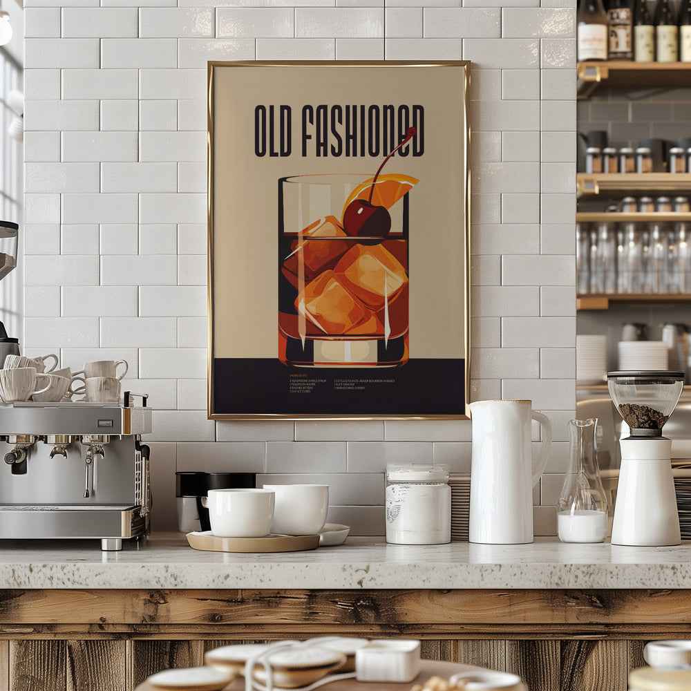 Old Fashioned - Stretched Canvas, Poster or Fine Art Print I Heart Wall Art